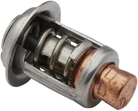 Miniatura 2 de Quicksilver 8M6010302 Termostato de 143 grados para Evinrude, Johnson y OMC 2-Cycle 6-55 hp y fuerabordas V-4 y V-6 de flujo cruzado