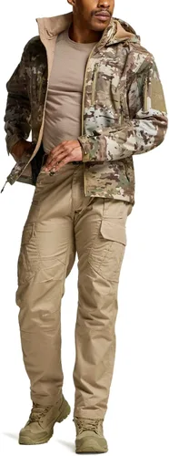 Miniatura 3 de CQR Pantalones tácticos para hombre, resistentes al agua, pantalones cargo Ripstop, ligeros EDC trabajo, senderismo, ropa para exteriores
