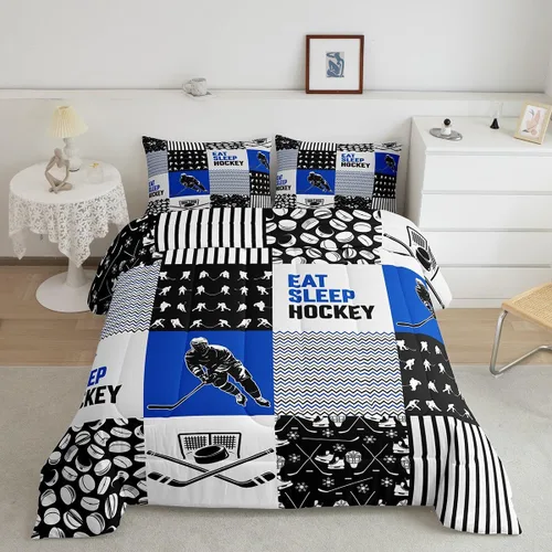 Miniatura 33 de Eat Sleep - Juego de edredón de natación para niños y niñas, ropa de cama temática de natación, juego de cama de natación, juego de deportes Nadar 03