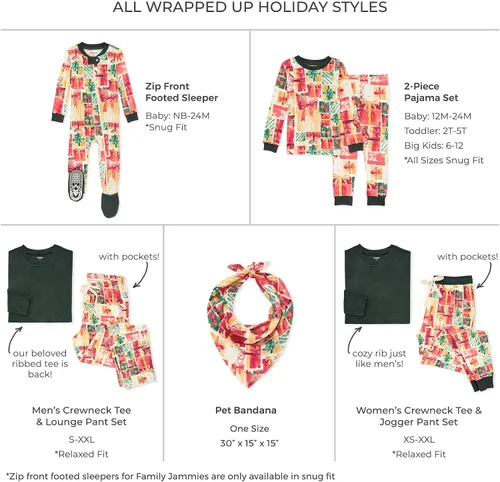 Miniatura 2 de Burt's Bees Baby Baby Girls' Family Jammies Matching Holiday Organic Cotton Pajamas