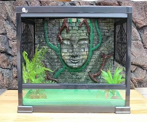 Miniatura 6 de Tfwadmx Alfombra de reptil, paquete de 2 alfombrillas de dragón barbudo, terrario, sustrato, ropa de cama para serpiente, tortuga, lagarto, geckos