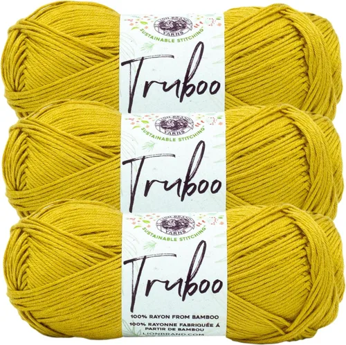Miniatura 71 de (1 Madeja) Lion Brand Yarn Truboo Yarn, Aguamarina
