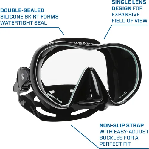 Miniatura 5 de Máscara de buceo, esnórquel y superficie para buceo solo ScubaPro