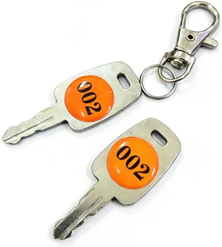 TSA 007 Key 002 Master - Llaves de repuesto para cerradura de equipaje, 2 llaves de emergencia con anillos para maleta, solución de bloqueo de