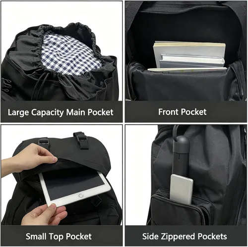 Miniatura 4 de 80L/100L senderismo mochila hombres camping mochila grande al aire libre viaje militar táctica Molle Trekking bolsa mujeres