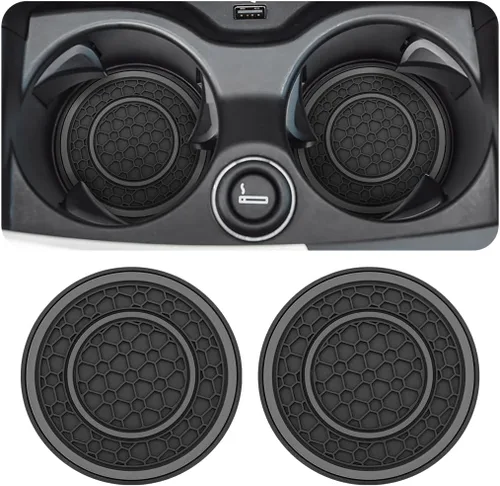 Miniatura 7 de Osilly Paquete de 2 posavasos de automóvil para portavasos de automóvil de 2.75 pulgadas, antideslizantes, antipolvo, universales, impermeables