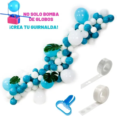 Miniatura 6 de Bomba de globo eléctrica, bomba de aire eléctrica de repuesto manual para globos, bomba de inflado de globo estándar de EE. UU., bomba eléctrica