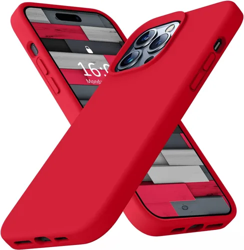 Miniatura 62 de Funda compatible con iPhone 13 de 6.1 pulgadas, de silicona líquida premium [forro de microfibra suave antiarañazos], goma de gel, protección Uva