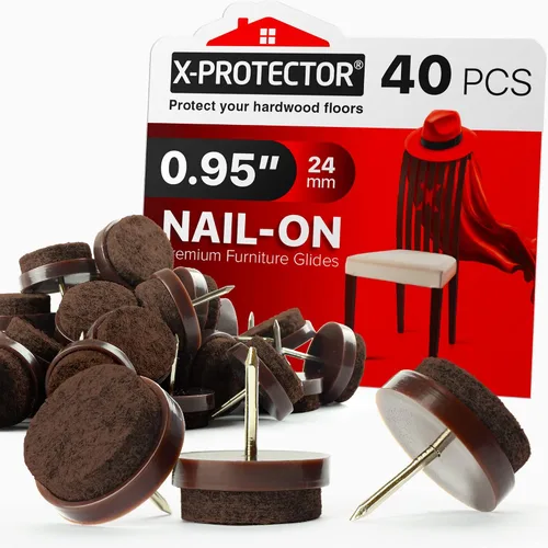 Miniatura 8 de X-Protector Almohadillas para Muebles con Martillo de Clavos - Martillo Magnético Pequeño con Garra para Instalar Protectores de Piso para Patas