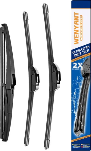 Miniatura 11 de 28"/12"/12" Limpiaparabrisas compatibles con Nissan Versa Note 2014-2019, limpiaparabrisas delanteros y traseros para mi auto, equipo original