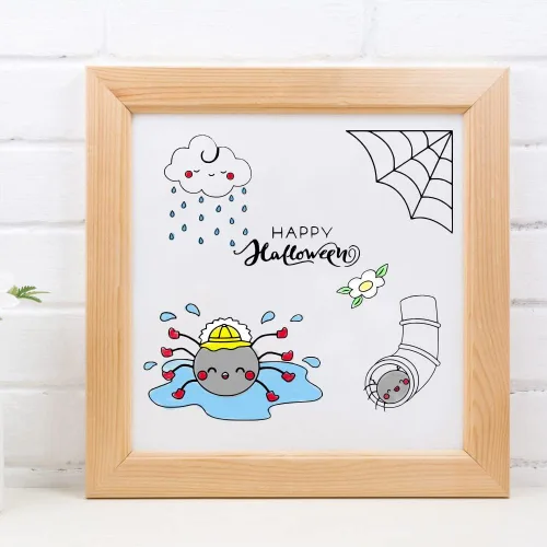 Miniatura 5 de Estivaux Sello transparente de arañas de Halloween para hacer tarjetas y diario, sellos de silicona con palabras de Halloween, nubes de sol, flores