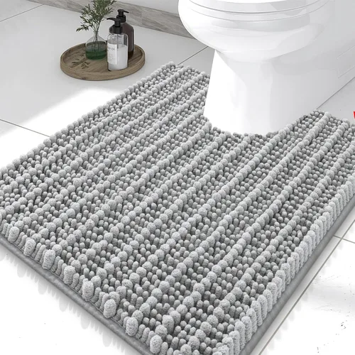 Miniatura 181 de Smiry Alfombras de Baño 24x16 pulgadas, Alfombras de Baño de Chenilla Extra Suaves y Absorbentes, Respaldo de Goma Antideslizante, Lavable a Máquina