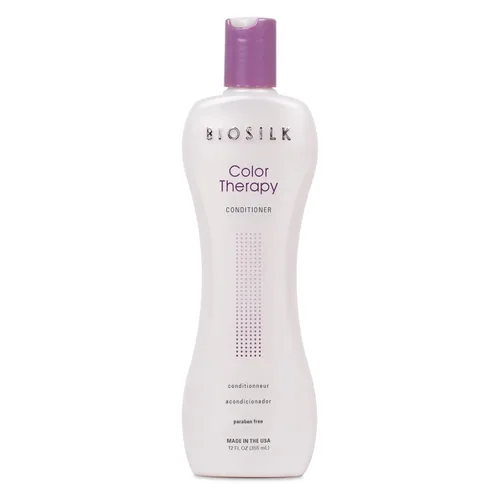 BioSilk Acondicionador de terapia de color, repone la humedad mientras protege el color, mejora la vitalidad y el brillo, sin sulfatos, parabenos ni