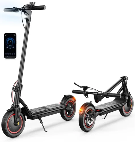 Miniatura 14 de Electric Scooter, 21-28 Miles Range, 18-25 MPH Speed Electric Scooter for Adults, 500/750W Motor, 10"/8.5" Pneumatic Tires Scooter with Dual Gris
