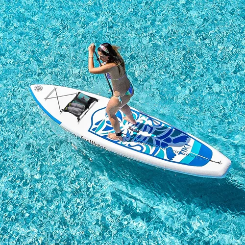 Miniatura 6 de FunWater Bolsa de almacenamiento de malla elástica para tabla de remo, tabla de surf, kayak, barco, canoa y rafting
