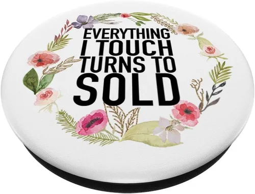 Miniatura 2 de Todo lo que toco se convierte en la venta – Eslogan de agente inmobiliario – PopSockets Grip y soporte para teléfonos y tabletas