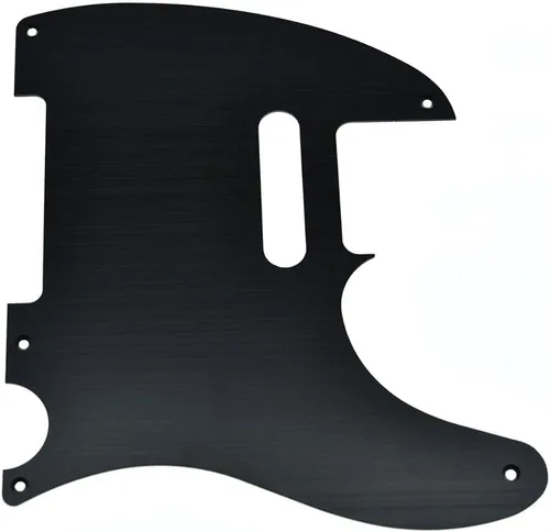 KAISH Metal aluminio anodizado American Vintage 5 agujero Tele estilo Pickguard TL Pick Guard Scratch Plate para USA/México Telecaster Negro