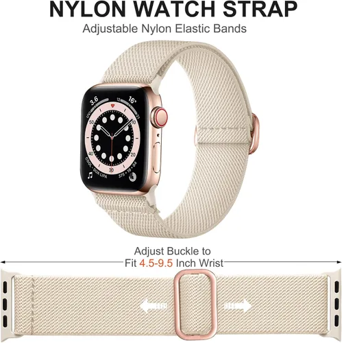 Miniatura 3 de Adorve Correa elástica compatible con Apple Watch Bands Ultra 3/2/1 de 49 mm, 46 mm, 45 mm, 44 mm, 42 mm, 41 mm, 40 mm, 38 mm, para hombres