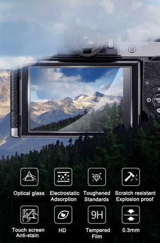 Miniatura 3 de Protector de pantalla ZF antiarañazos, antiburbujas, vidrio templado ultra transparente 9H, paquete de 3, compatible con cámara Nikon Z f/Z 50ii Z5