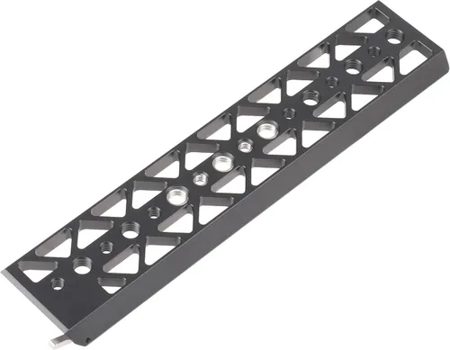 Miniatura 10 de FocusFoto Placa de puente de cola de milano de 5 pulgadas, placa base de trípode inferior, soporte de placa base ligera para Tilta Standard Camera