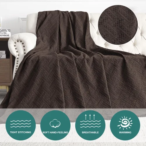 Miniatura 3 de MYSKY HOME - Funda para sofá, fundas para sofás, funda para silla extragrande, funda para sofá geométrico de color chocolate, funda para sofá