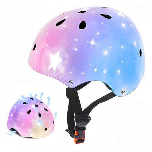 Miniatura 7 de Casco de bicicleta para niños de 2-3-5-8-14 años para niñas, niños, niños pequeños, niños y jóvenes, casco de bicicleta para niños pequeños