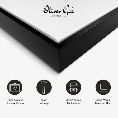 Miniatura 6 de The Oliver Gal Artist Co. Mapas y banderas - Lienzo decorativo enmarcado para pared, diseño de mapamundi Copper, mapas del mundo Marco negro