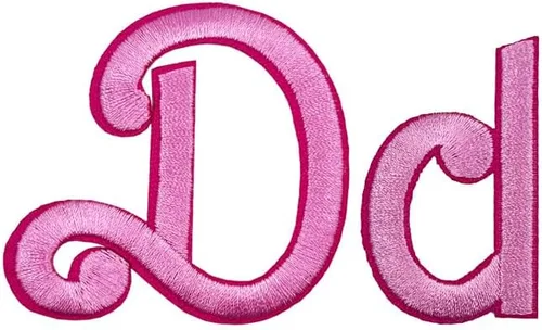Miniatura 17 de Letras cursivas rosa bordadas, parches para planchar, apliques para ropa, vestido, sombrero, vaqueros, costura, alfabeto, letra (Aa-Zz), accesorio Bb
