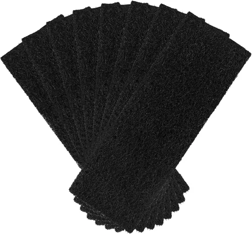 Miniatura 11 de Lubise 8 filtros de carbón de 0.4 pulgadas compatibles con caja de arena Van Ness para gatos, filtros de olor de repuesto de carbón activado de alta