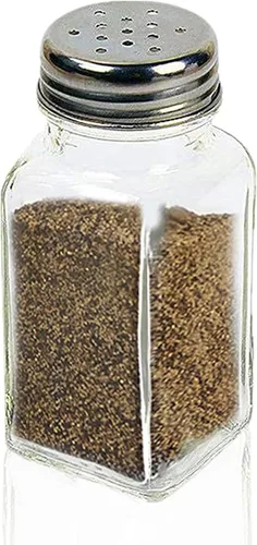 Miniatura 8 de ATB Salero y pimentero de vidrio con tapas de acero inoxidable, dispensadores de especias estilo granja, coctelera de azúcar con sello de frescura