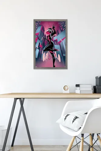 Miniatura 6 de Trends International Marvel Comics Ghost Spider Venom - Póster de pared de Spider-Gwen #24, 22.4 pulgadas de largo x 14.7 W, versión enmarcada