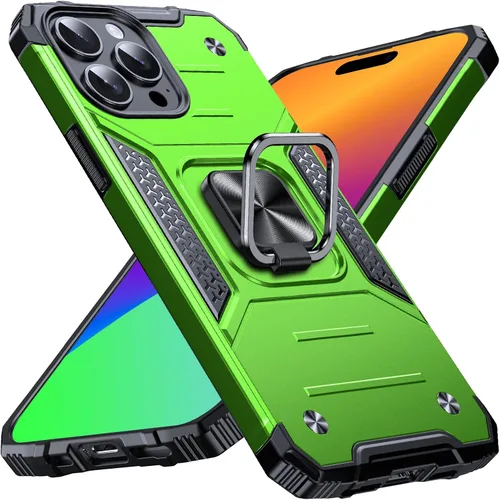 Miniatura 40 de Anqrp Funda resistente para iPhone 6/7/8/SE/SE2 con soporte de anillo mejorado y agarre, grado militar, a prueba de golpes, resistente y robusta