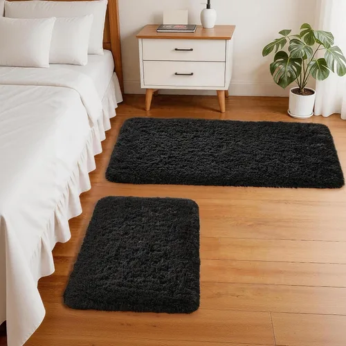 Miniatura 183 de Ophanie Alfombra Verde de Césped, Alfombras de Área para Dormitorio, Alfombra Shag Esponjosa de 4x6 pies, Suave Peluda Afelpada Linda para Niños 7