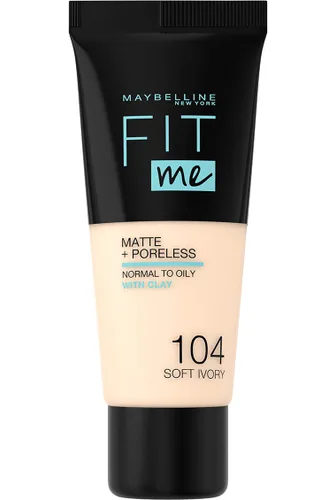 Miniatura 13 de Maybelline New York Fit Me Matte + Poreless Base Líquida, Formato de Bolsa, 220 Natural Beige, 1.3 onzas 220 Beige natural