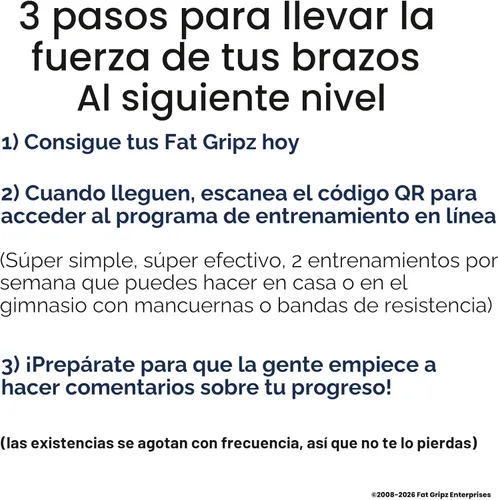 Miniatura 6 de Fat Gripz – La manera sencilla y comprobada de obtener bíceps y antebrazos grandes rápidamente