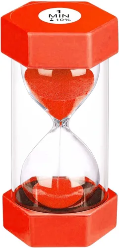 Miniatura 13 de Reloj de Arena con Temporizador de Arena de 1 Minuto, Reloj de Arena Irrompible, SandWatch de Plástico de 1 Min, Reloj De Arena 1 Minutos, Reloj