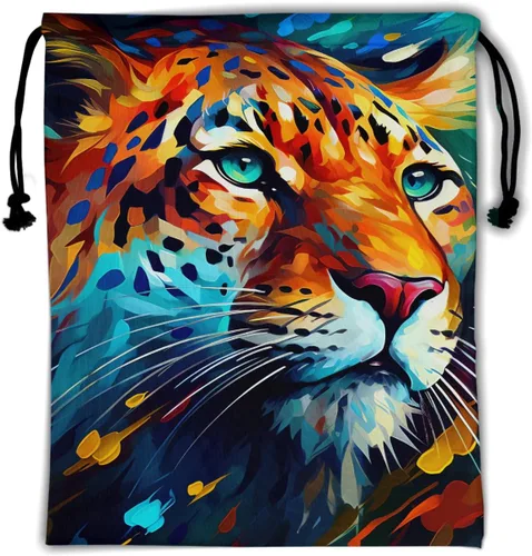 Miniatura 134 de Bolsa de agarre de gimnasia de piel de animal, bolsa de gimnasia con cordón ajustable, bolsa de cuerda para fauna silvestre, Mariposas Galaxy