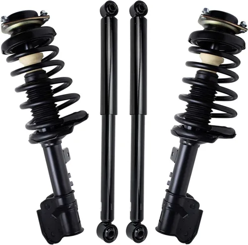 Miniatura 32 de Detroit Axle - Puntales y Amortiguadores para Chevy Traverse Buick Enclave GMC Acadia Saturn Outlook 2007-2012, 2 puntales delanteros con resorte