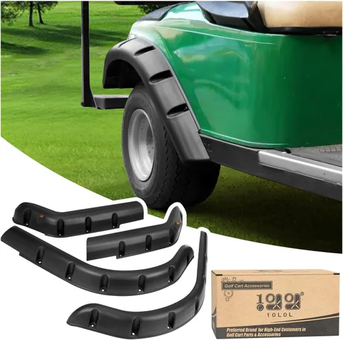 Miniatura 6 de 10L0L Extensiones de guardabarros delanteros y traseros para carrito de golf para Yamaha G14, G16, G19, G22, con herrajes metálicos, juego de 4