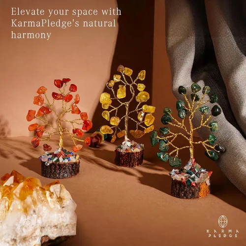 Miniatura 5 de Conjunto de árbol de cristal de 12 regalos únicos de cumpleaños para mujeres, hermana, mamá, decoración de oficina en el hogar, decoración de Juego