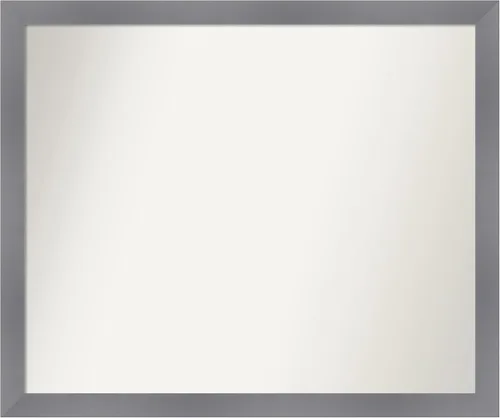 Miniatura 404 de Amanti Art Espejo personalizado, espejo de baño gris plomo a rayas, espejo de pared o espejo de tocador de baño sobre el fregadero