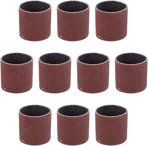Miniatura 6 de uxcell Mangas de lijado de 1 pulgada x 1 pulgada 600 granos de lija tambores de banda 10 unids