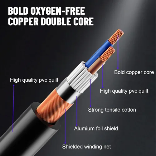 Miniatura 4 de Cable DMX Czgor 25 pies, Cable de Señal XLR de 3 Pines Flexible, Macho a Hembra, Cable de Alambre DMX, Adecuado para Conexión de Señal DMX512