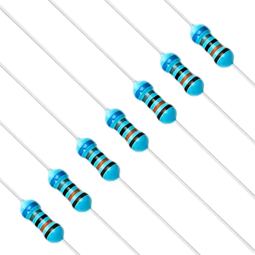 Miniatura 35 de Chanzon 100pcs 1/4W (0.25W) 62 Ohmios Resistencia fija de película metálica Ohmios 0.01 ±1% Tolerancia 62R MF Resistencias de orificio pasante
