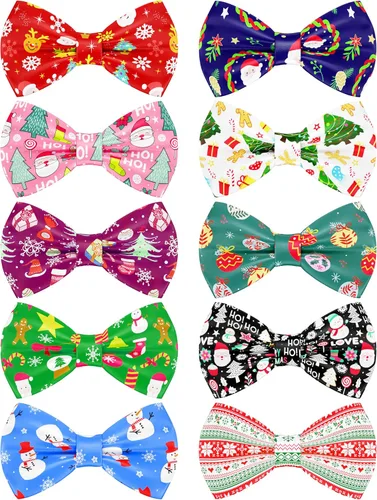 Miniatura 11 de PET SHOW Paquete de 10 corbatines de cumpleaños para perros pequeños, accesorios de collar deslizante para cachorros, gatos, mascotas, corbatines