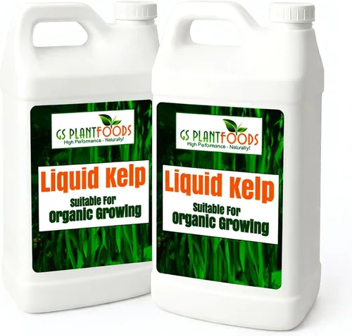 Miniatura 12 de GS Plant Foods Fertilizante Líquido de Kelp – Adecuado para Cultivo Orgánico, Concentrado de Algas Marinas Listado por OMRI para Césped, Jardines