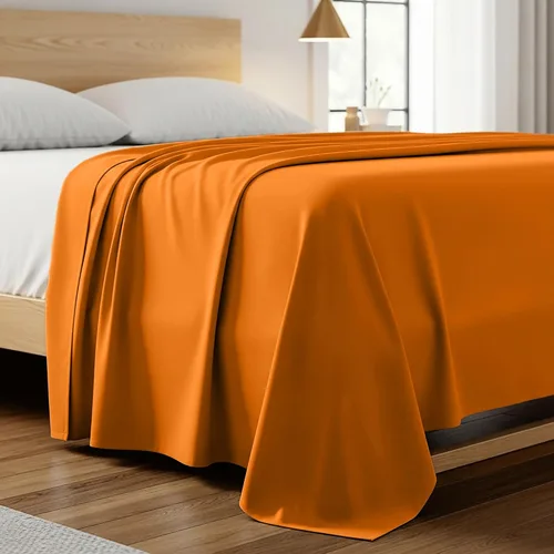 Miniatura 30 de Mellanni Sábana plana tamaño California King – Ropa de cama de la Colección Icónica – Lujo de hotel, extra suave, refrescante, resistente a las 1455