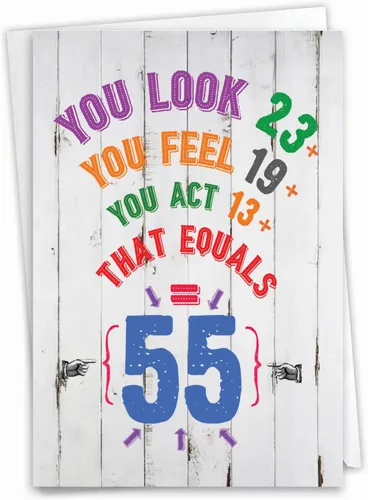 Miniatura 14 de NobleWorks - Divertida tarjeta de felicitación de cumpleaños con sobre (4.63 x 6.75 pulgadas) - 55 pulgadas Celsius C9575MBG