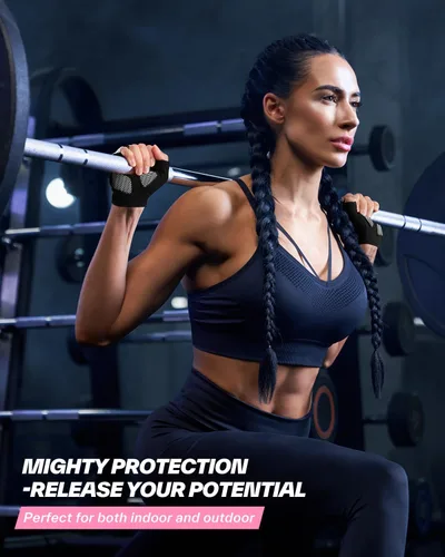 Miniatura 7 de Sportneer Workout Gloves for Men & Women, Full Palm Protection Breathable Exercise Gloves w/Curved Open Back, Lightweight Fitness Gloves for Pull