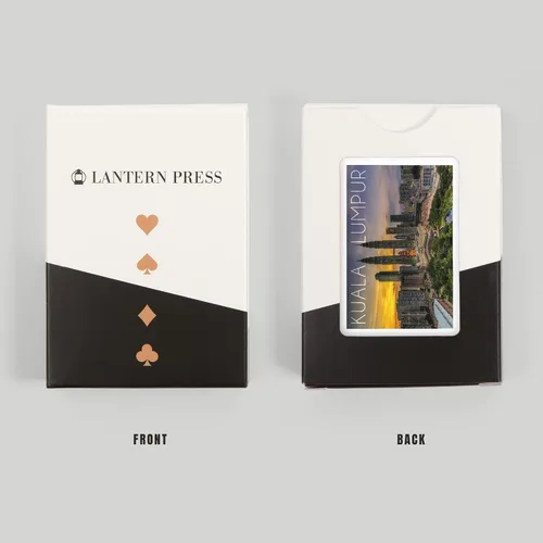 Miniatura 8 de Lantern Press Kuala Lumpur, Malasia, Skyline at Sunset (52 cartas de juego, baraja de cartas de tamaño póker con comodinos)